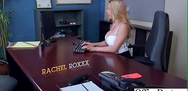  (Rachel RoXXX) Office Girl With Round Big Boobs Enjoy Hard Sex movie-26